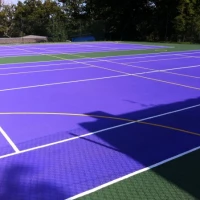 Repairing Tennis Court Surfacing 2