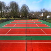 Synthetic Turf Tennis Court Surfacing 5